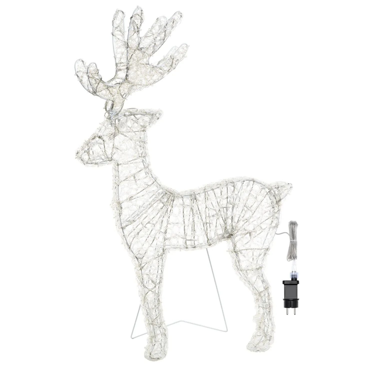 Renna Thin 3D, h 85 cm, led bianco freddo