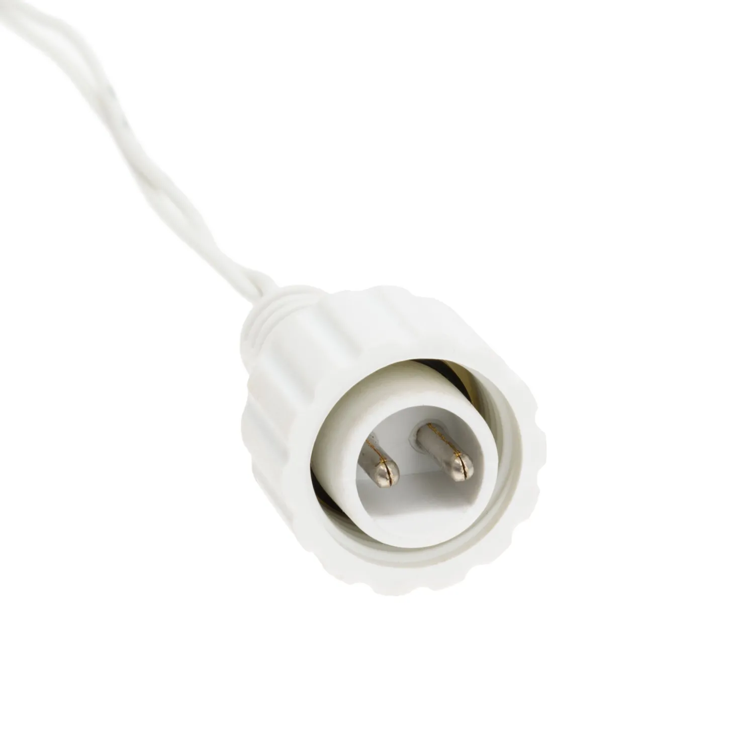 Rete Smart Connect, 2 x h. 1 metri, 120 led bianco freddo, cavo bianco