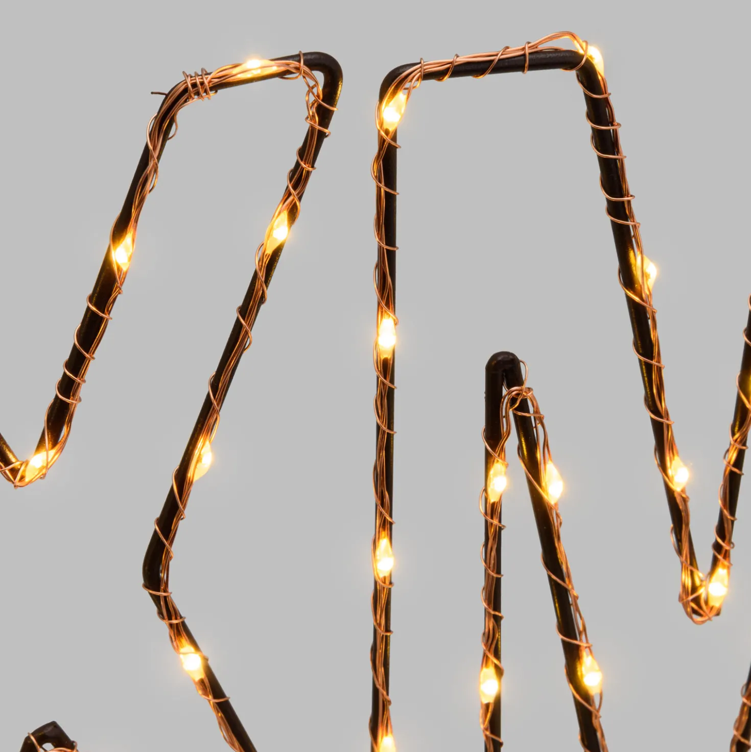 Scritta luminosa led XMAS color rame, bianco caldo