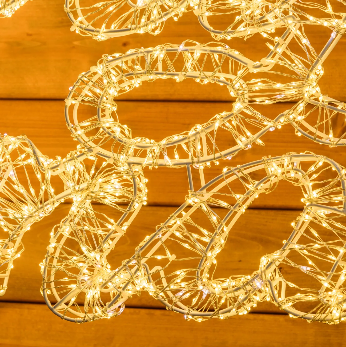 Scritta Merry Christmas 3D bianca, h. 55 cm, 4600 Microled bianco caldo e bianco freddo