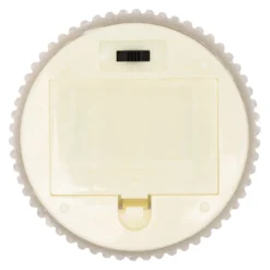 Set 3 candele grigio marrone a coste in cera, fiamma in movimento