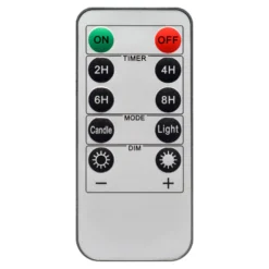 Set 3 candele verdi a coste in cera, fiamma 3D con stoppino