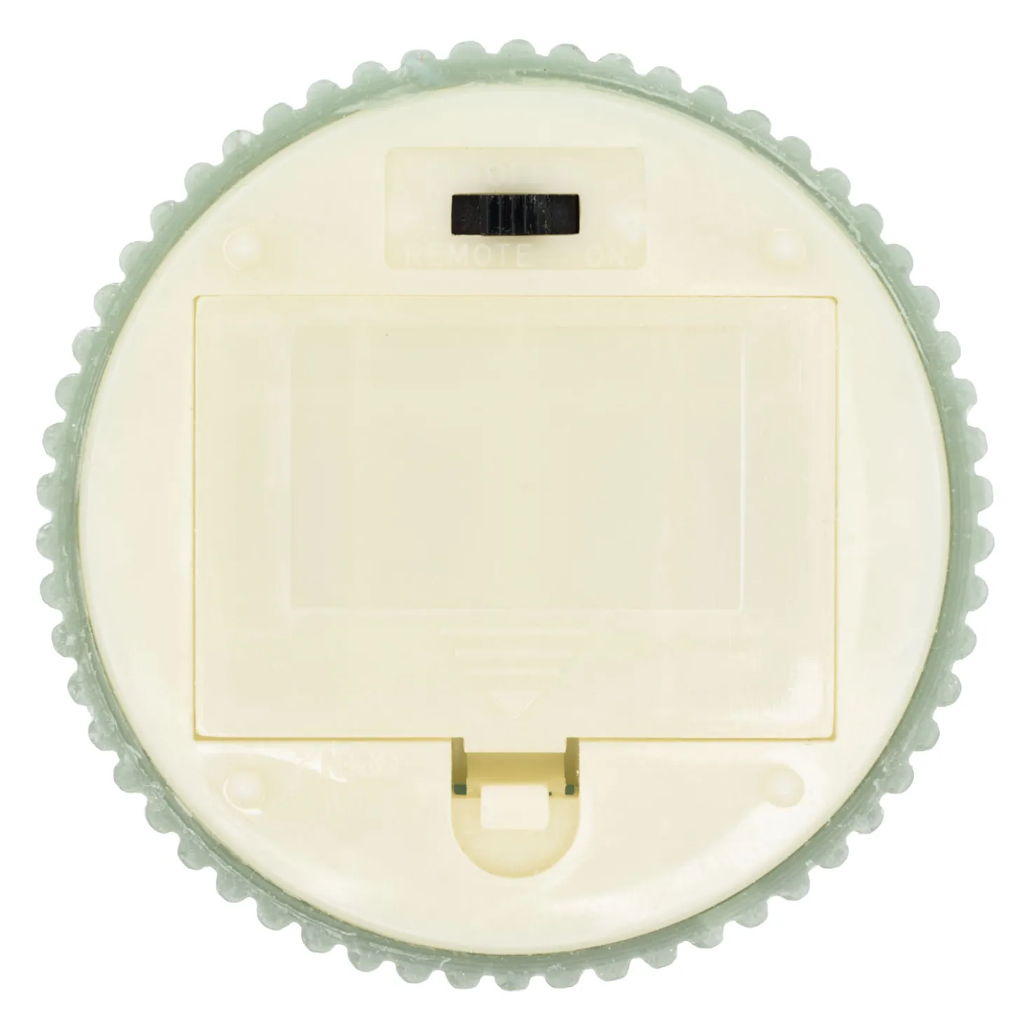 Set 3 candele verdi a coste in cera, fiamma 3D con stoppino