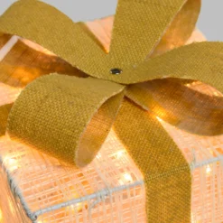 Set 3 Pacchi Regalo Light Cream & Brown, 240 led bianco extra caldo