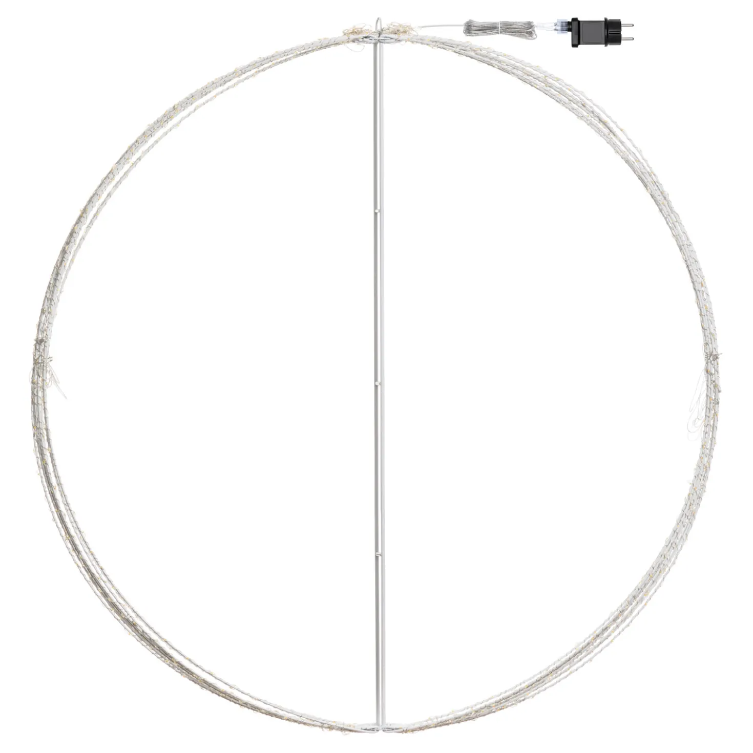 Sfera bianca ripiegabile 3D, Ø 94 cm, microled bianco caldo e freddo, uso interno