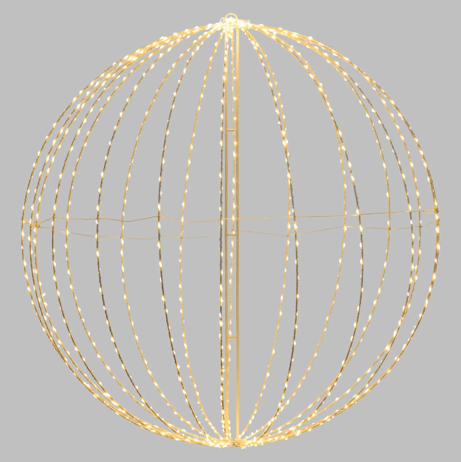 Sfera bianca ripiegabile 3D, Ø 94 cm, microled bianco caldo e freddo, uso interno