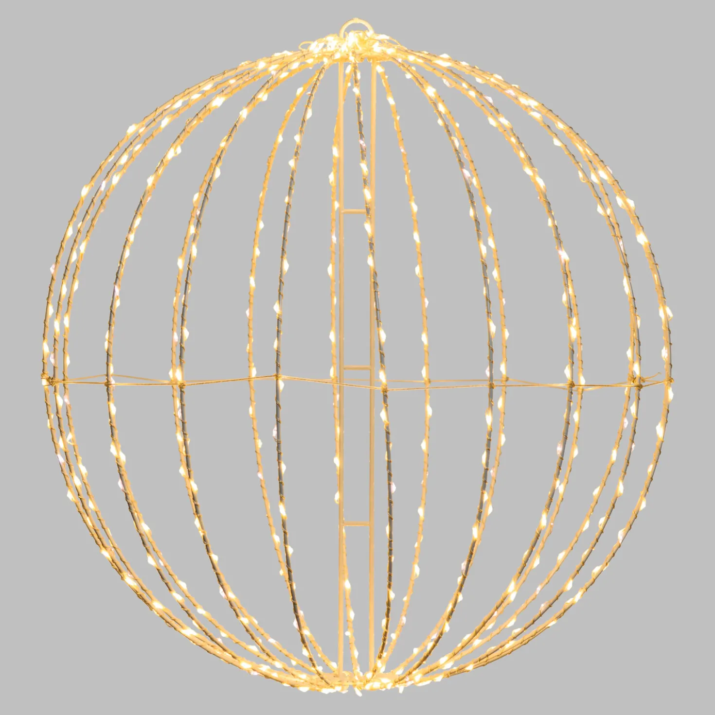 Sfera bianca ripiegabile 3D, Ø 54 cm, microled bianco caldo e freddo, uso interno