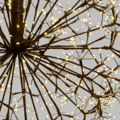 Sfera luminosa RICCO con rami marroni, Ø 60 cm, microled bianco caldo