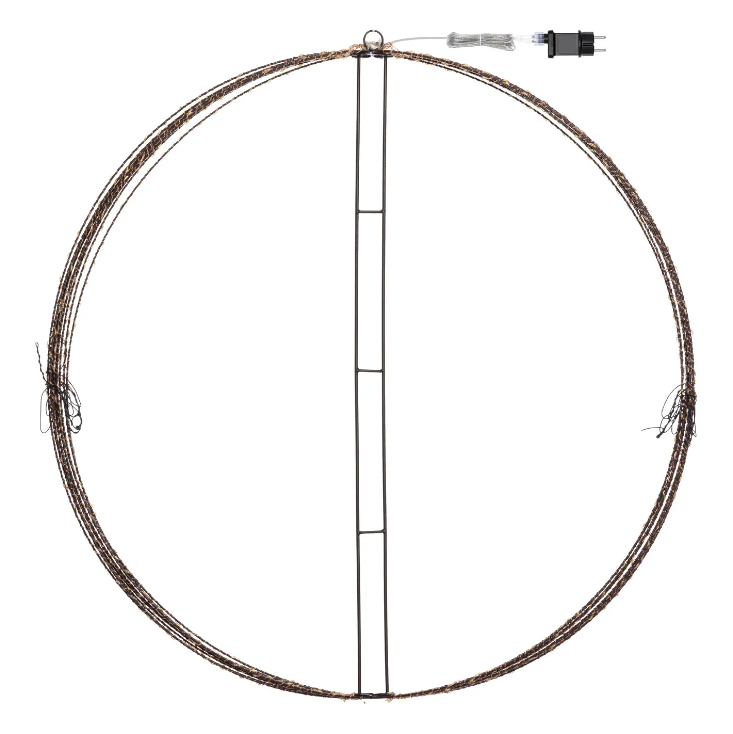 Sfera marrone ripiegabile 3D, Ø 94 cm, microled bianco caldo, uso interno