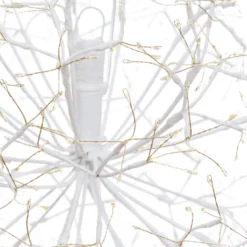 Sfera RICCO con rami bianchi, Ø 40 cm, 576 microled bianco caldo, uso interno