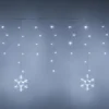 Stalattite con cristalli di neve, h 0,8 m, led bianco freddo