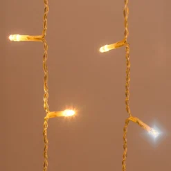 Stalattite Connect+ 2 x h 0,36 m, 160 led bianco caldo e bianco freddo, cavo trasparente, prolungabile
