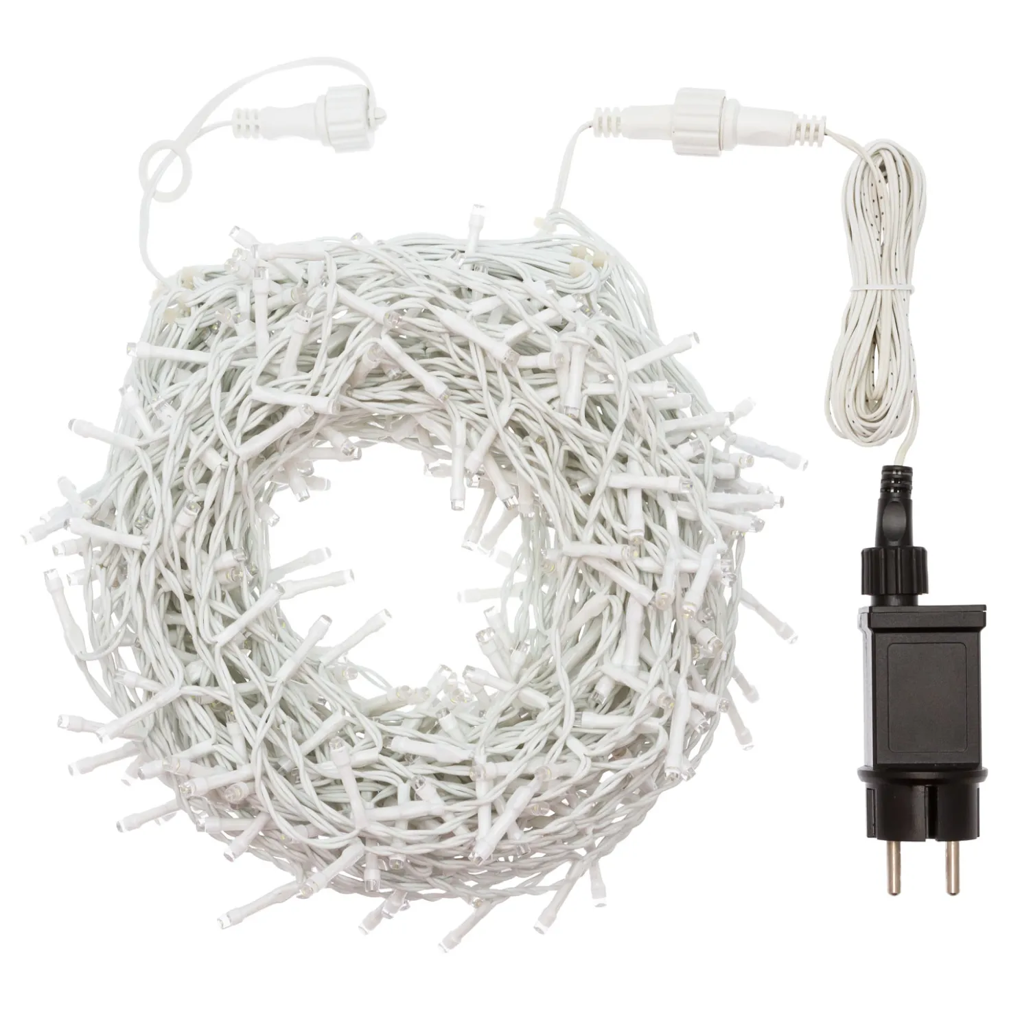 Stalattite 5,04 x h 96 cm, 270 MiniLED bianco caldo, cavo bianco