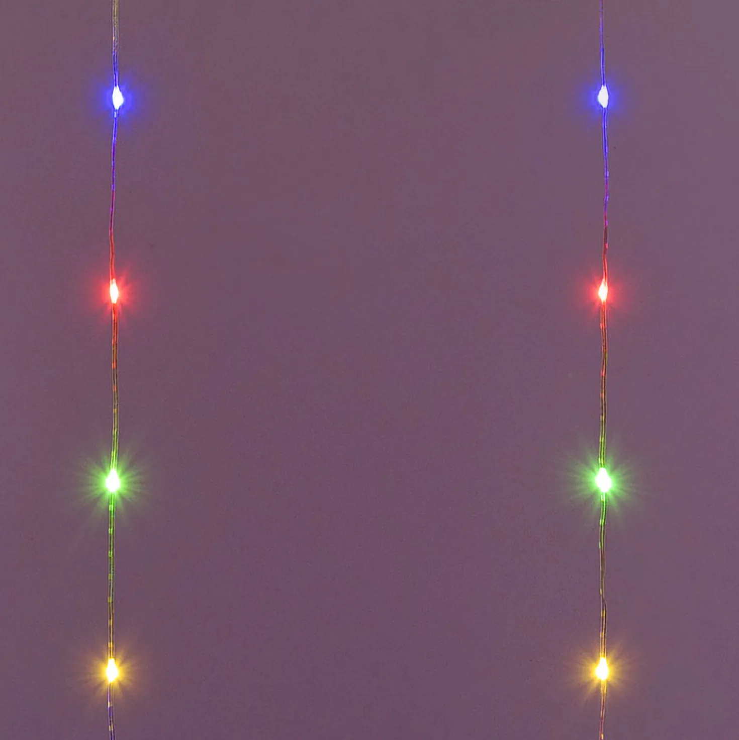 Stalattite 5 x h 0,8 m, 120 Gocce di Luce Dual Color, led bianco caldo e multicolor, cavo trasparente