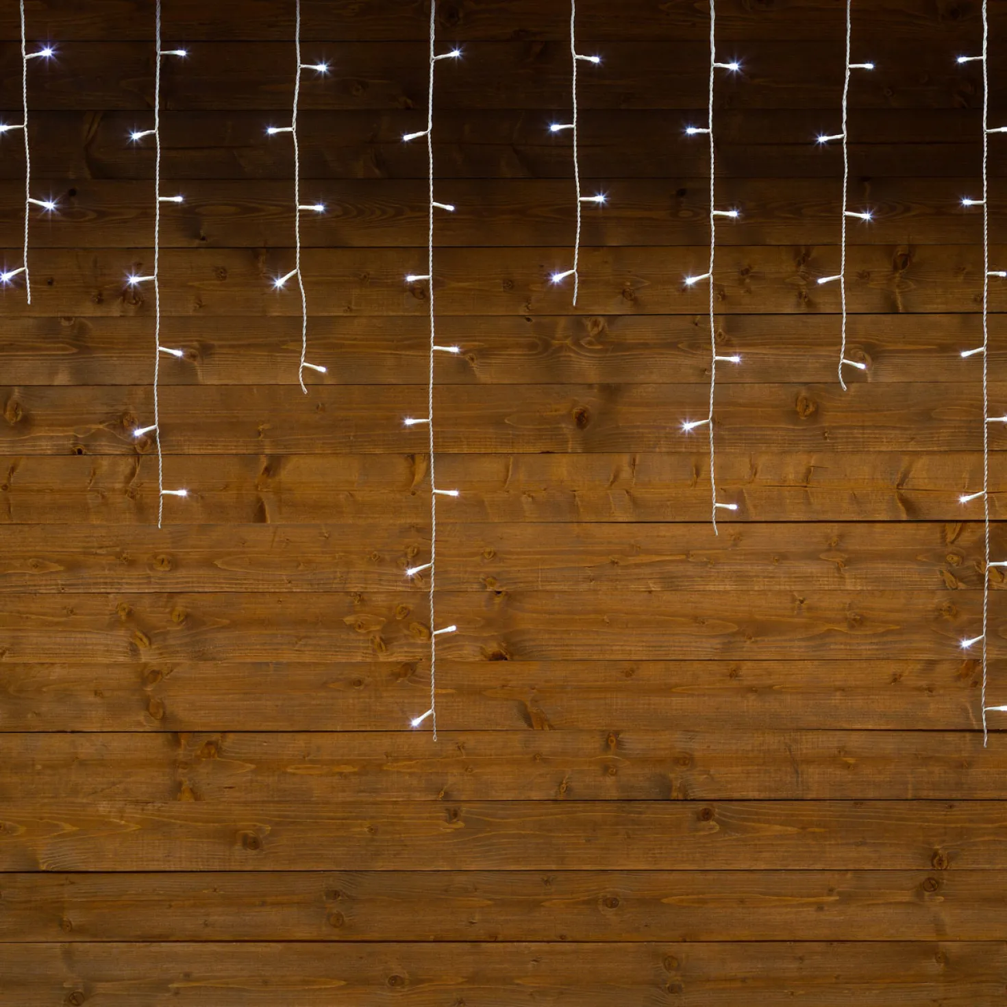 Stalattite 5 x h 1 m, 182 led bianchi