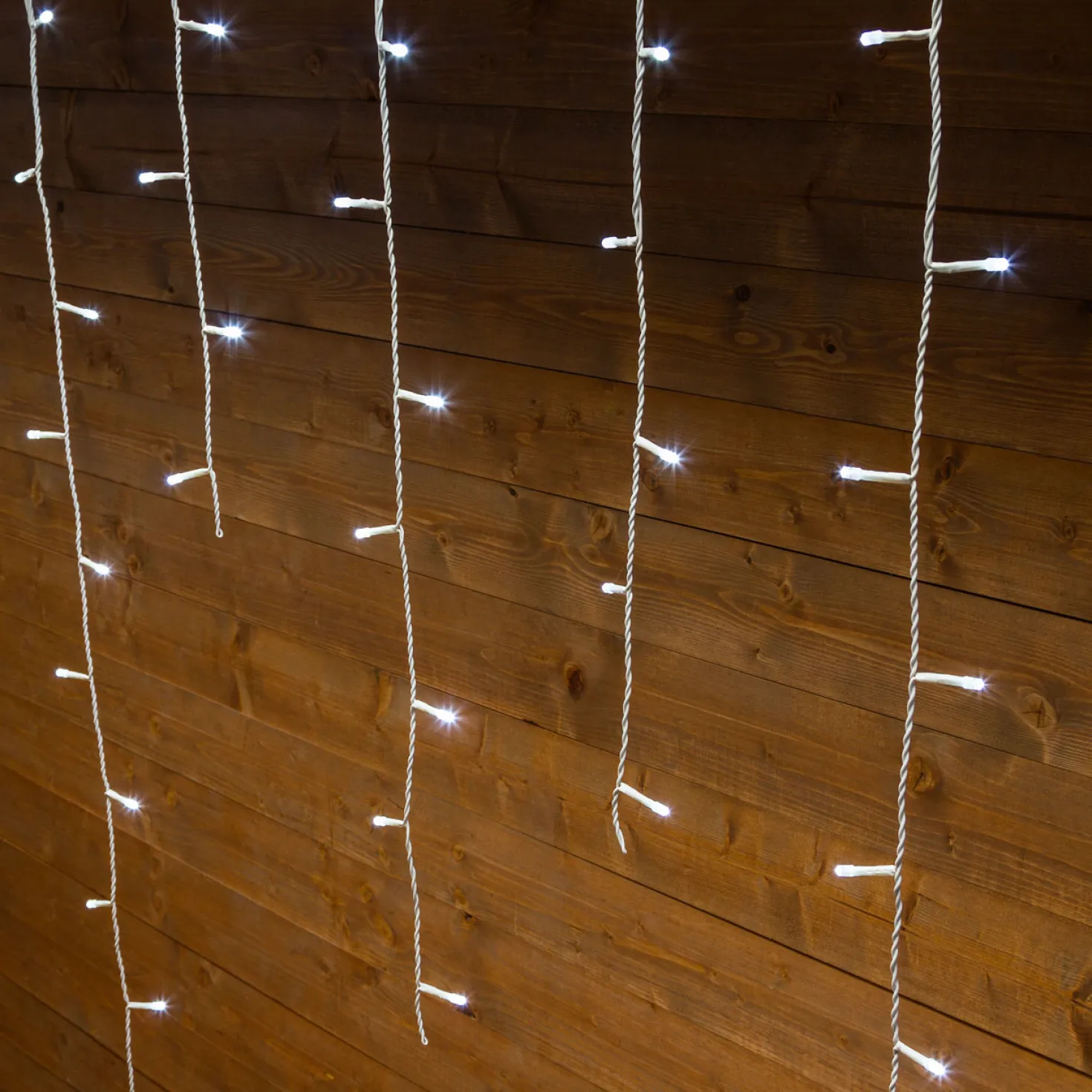 Stalattite 5 x h 1 m, 182 led bianchi