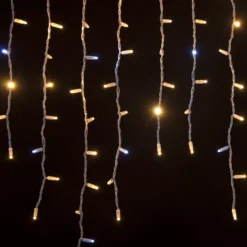 Stalattite 3 x h 0,9 m, 228 maxiled bianco caldo e bianco freddo, prolungabile, IP67
