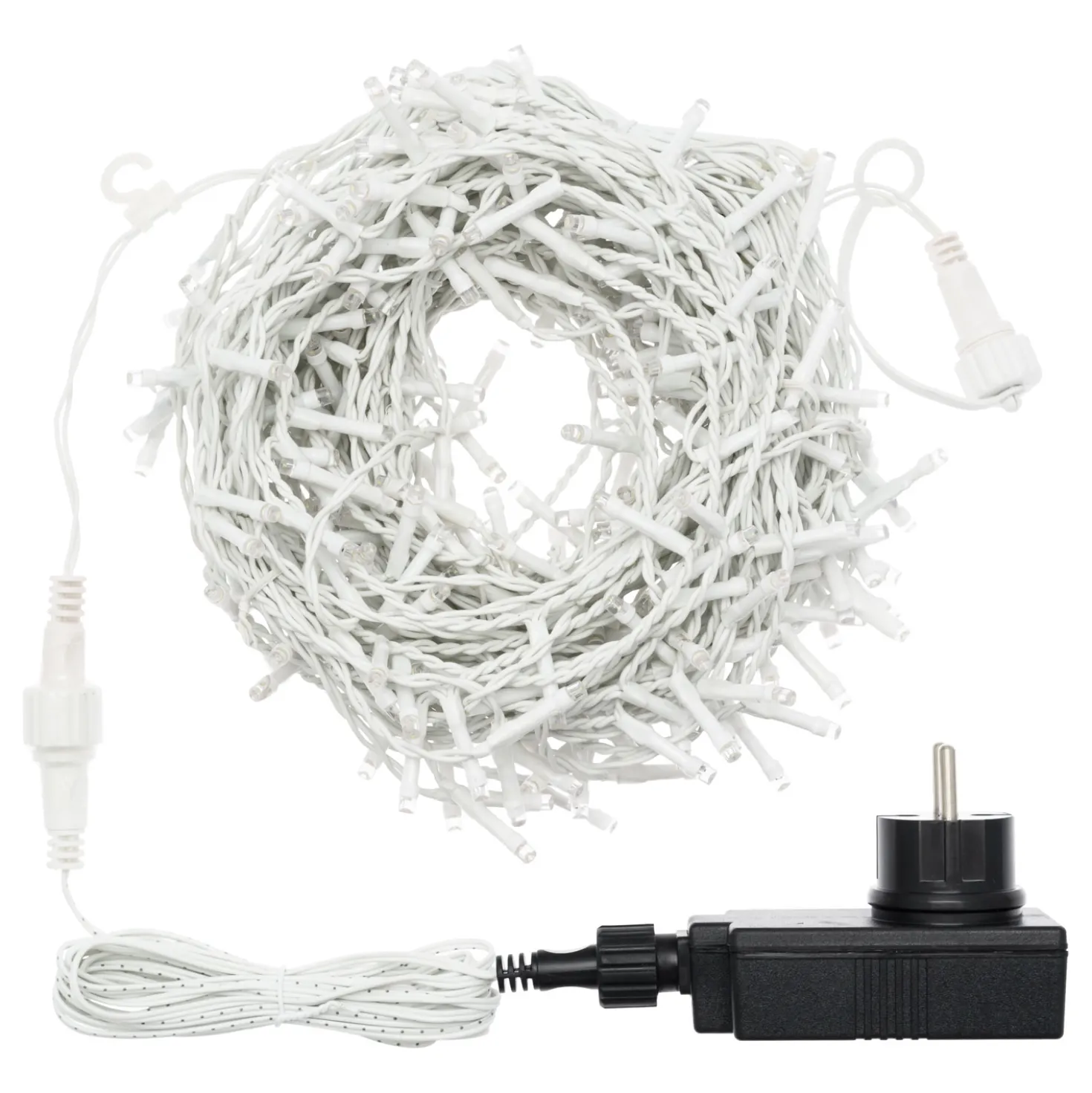 Stalattite 4,5 x 1,2 m, 300 led bianco caldo