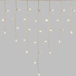 Stalattite 4,2 x 0,7 m, 186 led bianco caldo