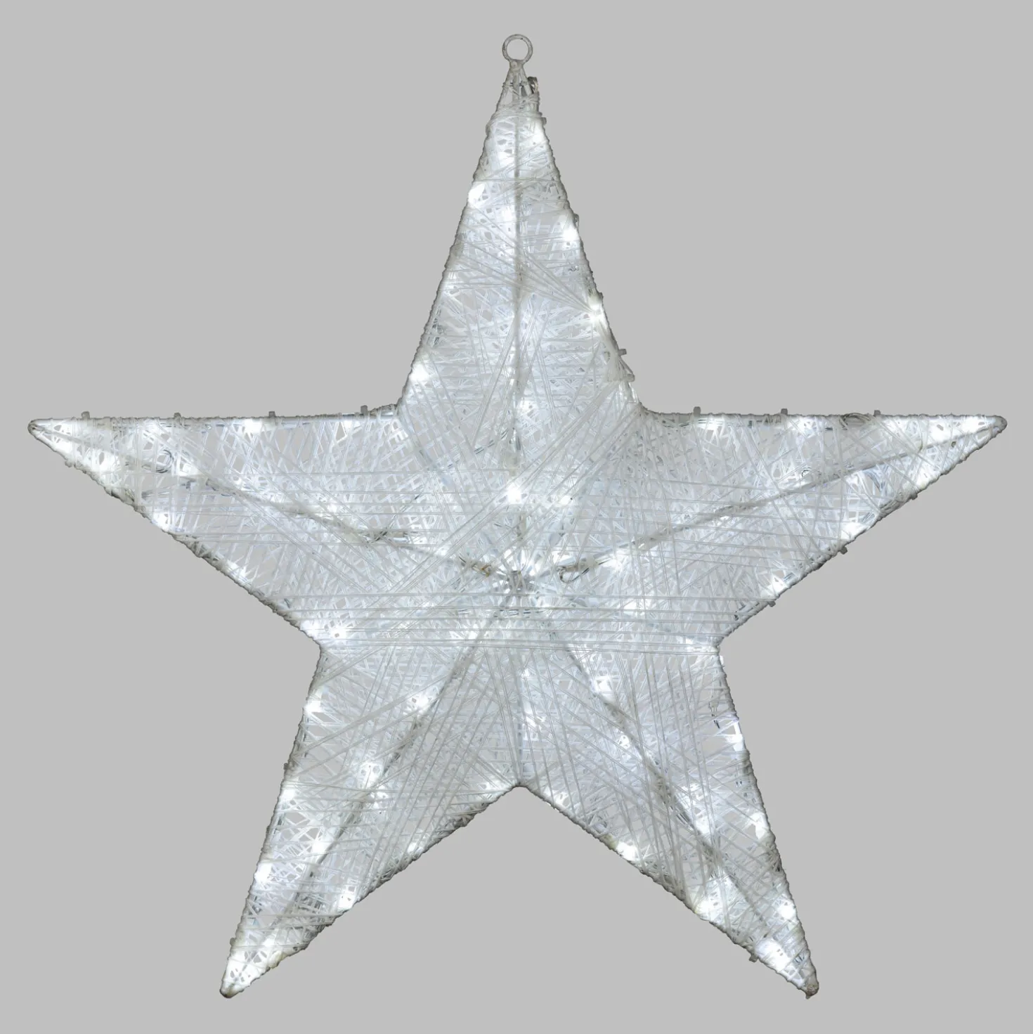 Stella Bianca 3D Ø 55 cm, Dual Color LED bianco caldo e freddo