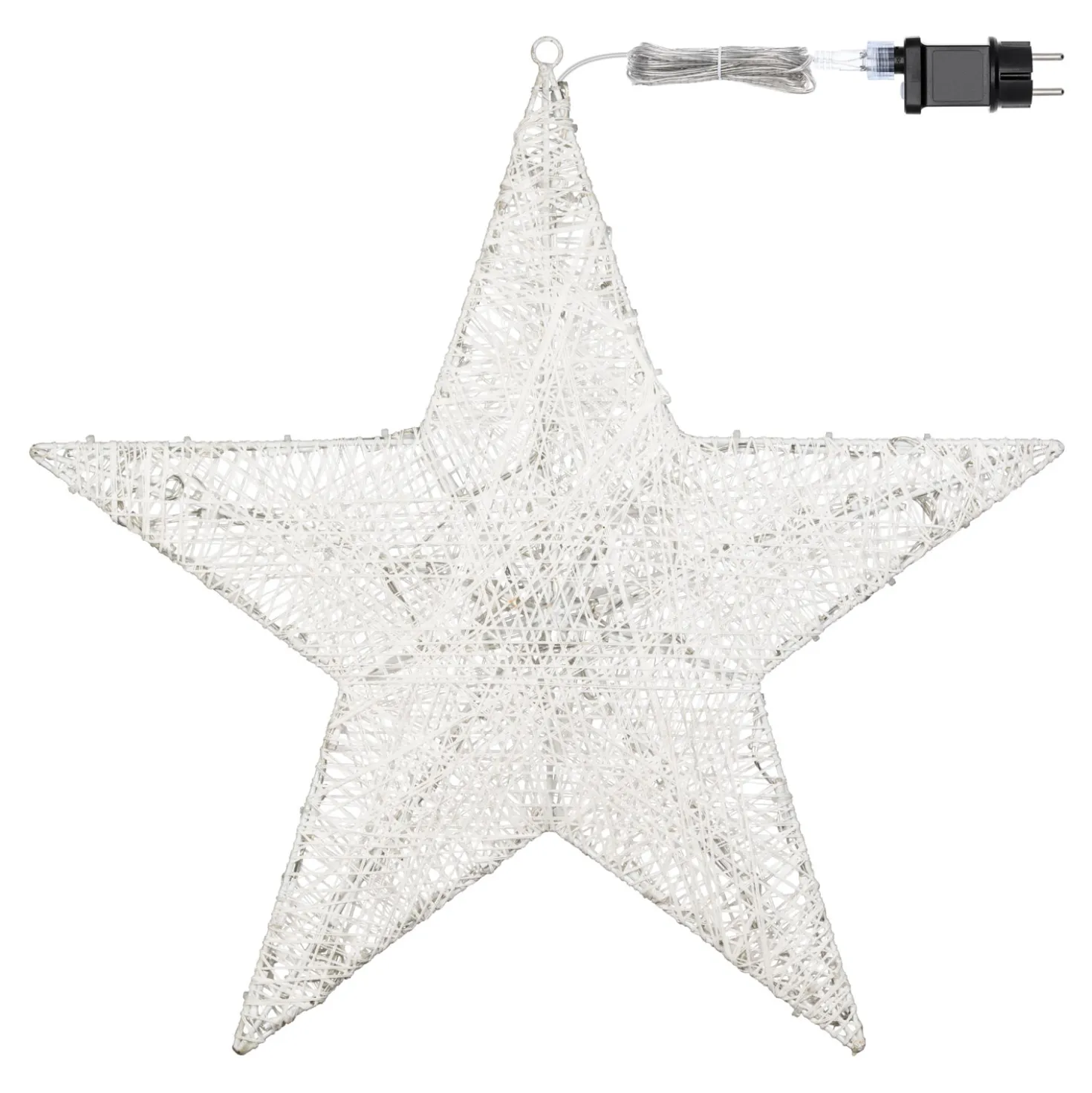 Stella Bianca 3D Ø 55 cm, Dual Color LED bianco caldo e freddo