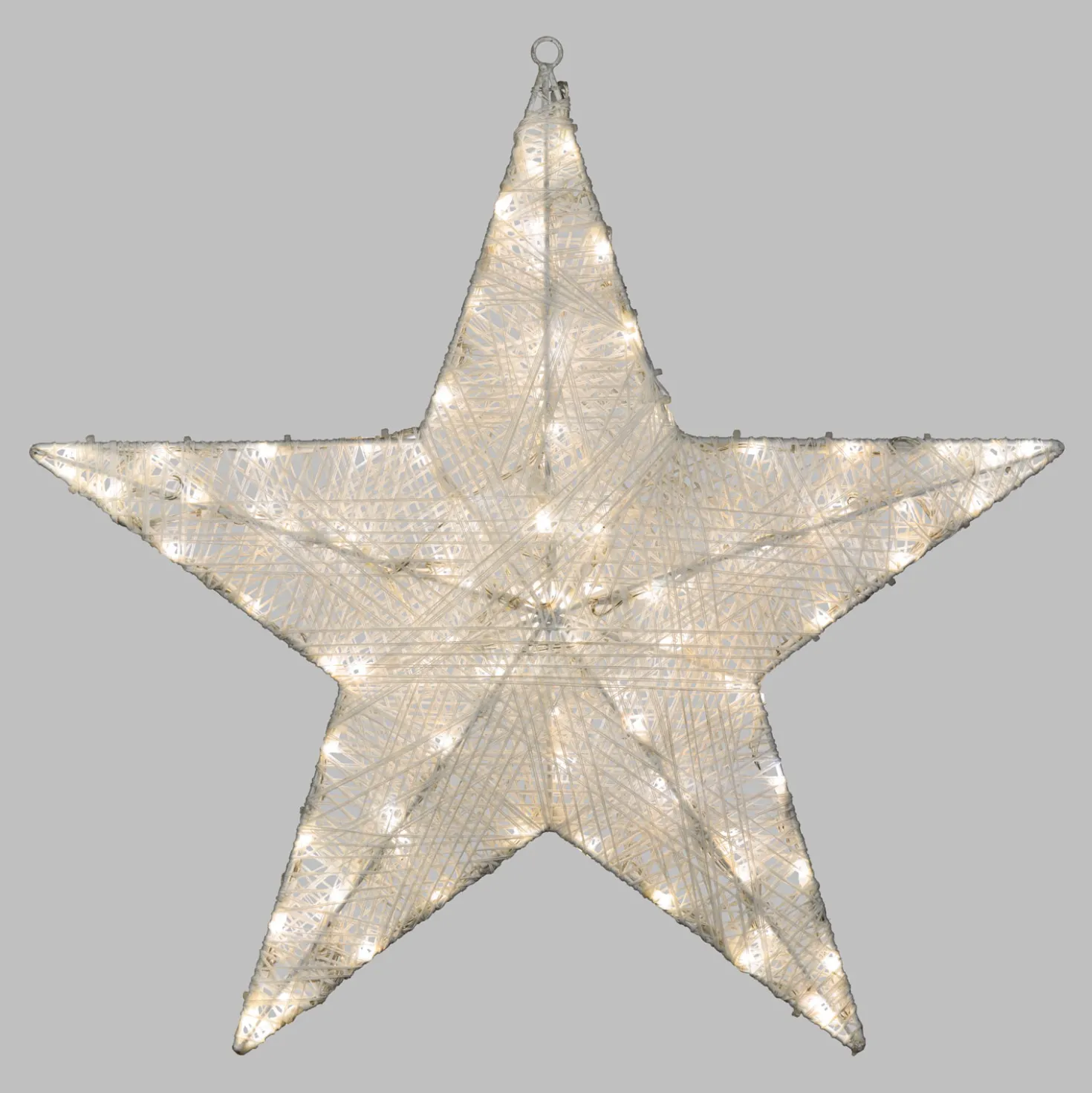 Stella Bianca 3D Ø 55 cm, Dual Color LED bianco caldo e freddo