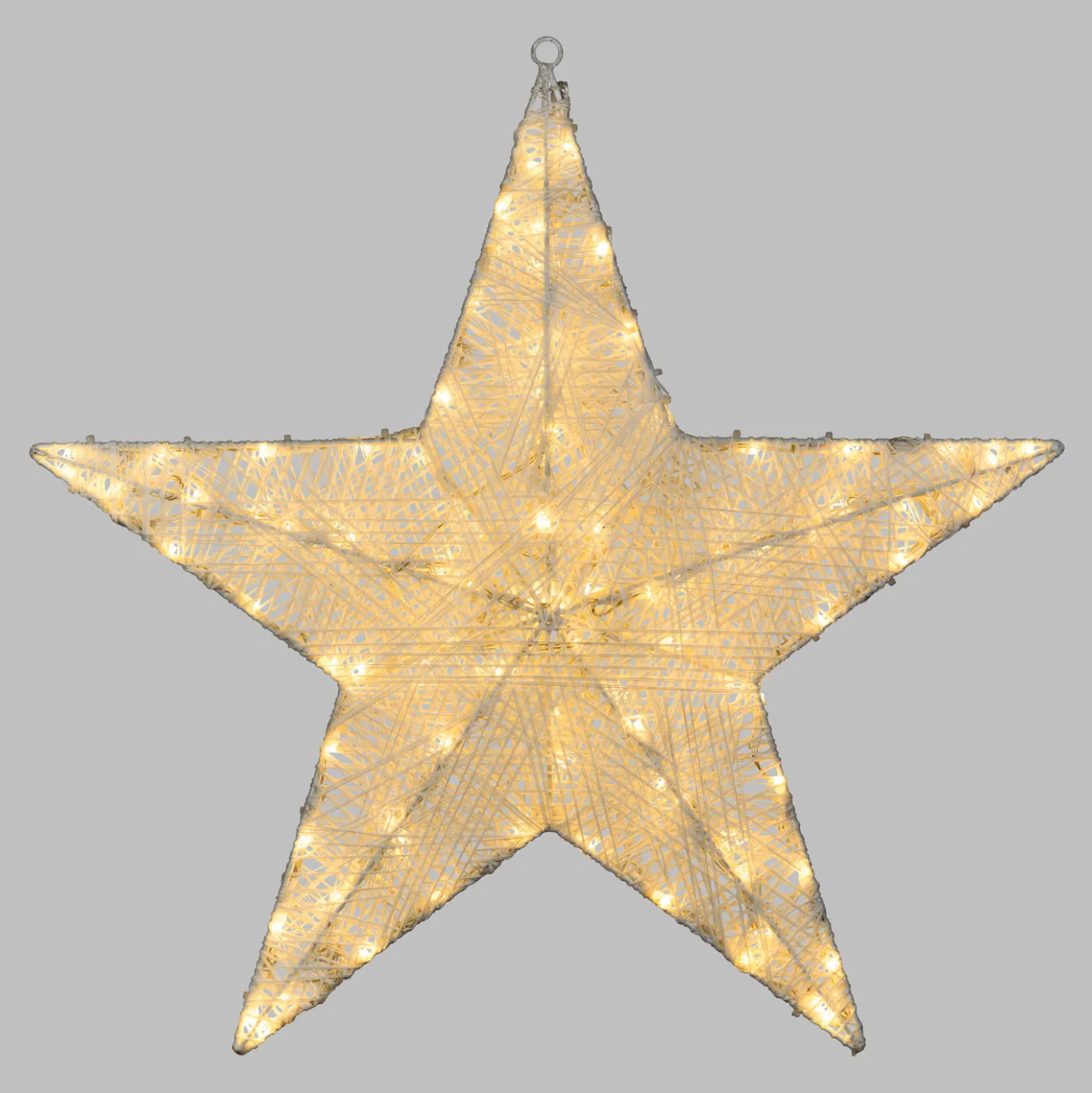 Stella Bianca 3D Ø 55 cm, Dual Color LED bianco caldo e freddo