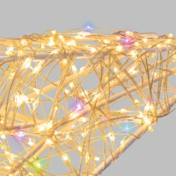 Stella Bianca 3D Ø 55 cm, microled bianco caldo e RGB, uso interno
