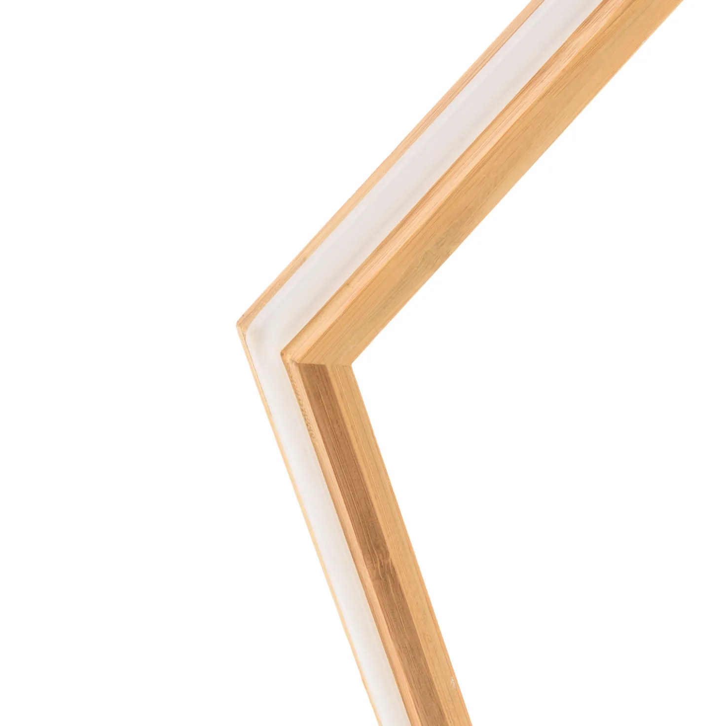Stella in legno naturale, 55 cm, led bianco caldo, uso interno
