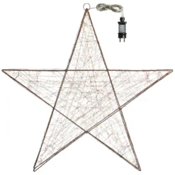 Stella luminosa 3D, 240 microled bianco caldo