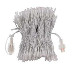 Tenda Connect+ 1 x h 3 m, 300 led bianco caldo e bianco freddo, cavo trasparente, prolungabile