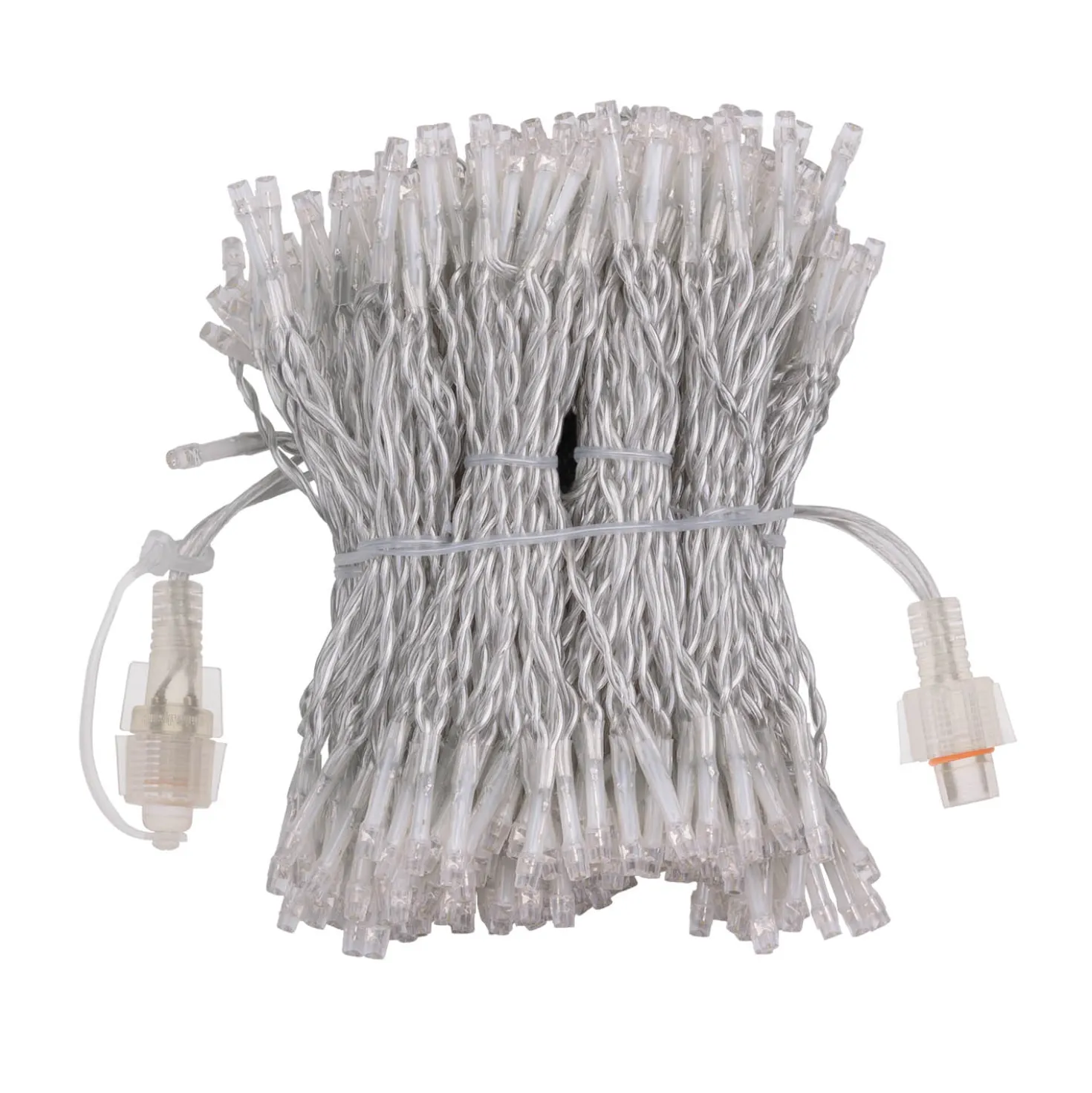 Tenda Connect+ 1 x h 3 m, 300 led bianco caldo e bianco freddo, cavo trasparente, prolungabile