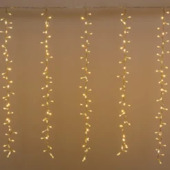 Tenda Nastro di Luce StarFall 4,6 x h 0,8 m, 1152 led bianco caldo, cavo trasparente