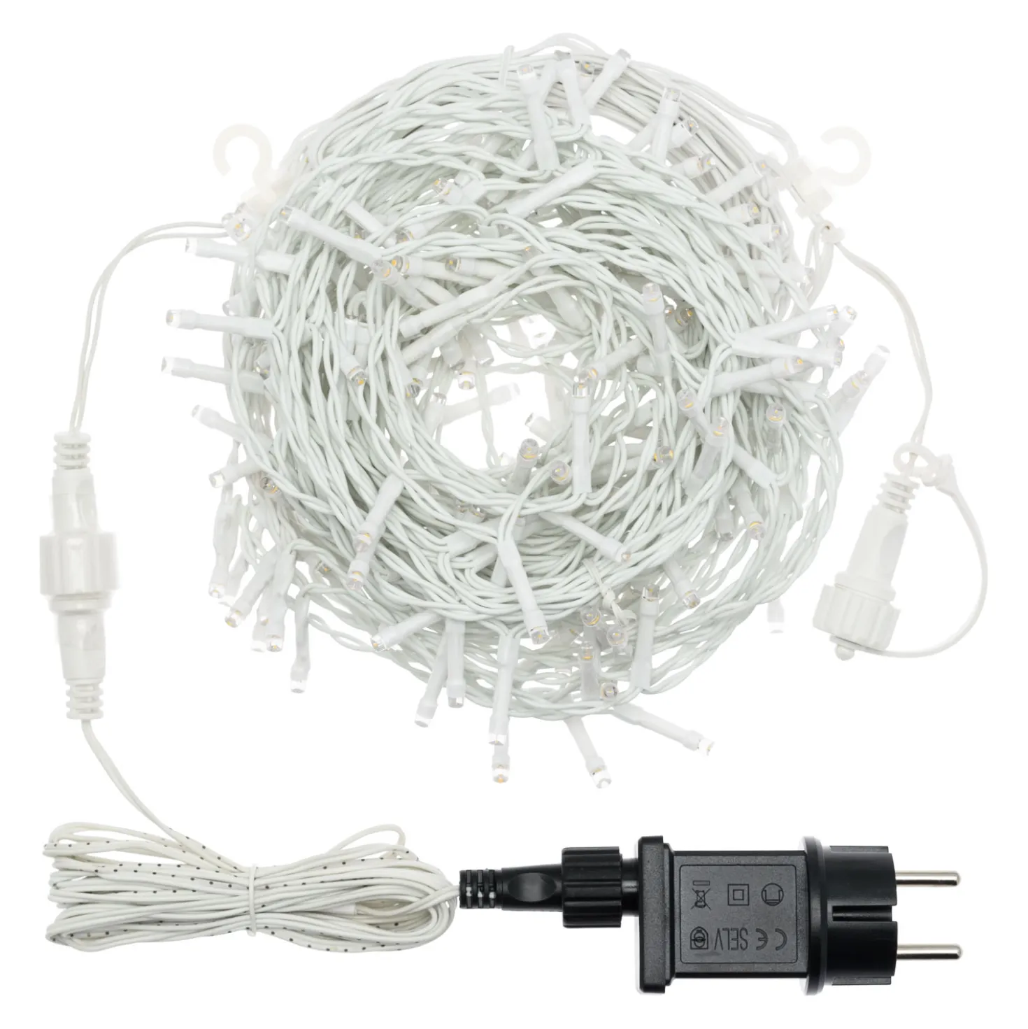 Tenda 3,2 x h 1 m, 200 led bianco caldo