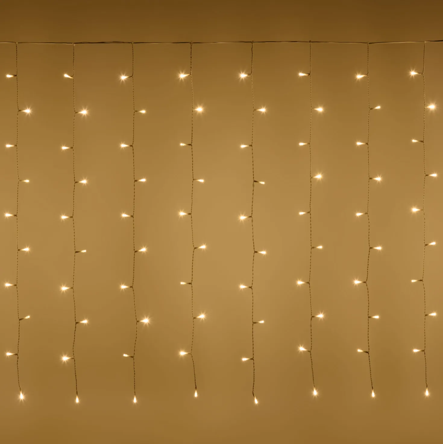 Tenda 3,2 x h 1 m, 200 led bianco caldo