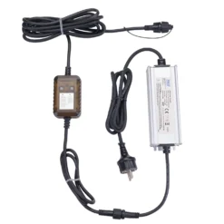 Trasformatore con Controller Connect+ fino a 6000 led, giochi di luce e luce fissa, cavo nero