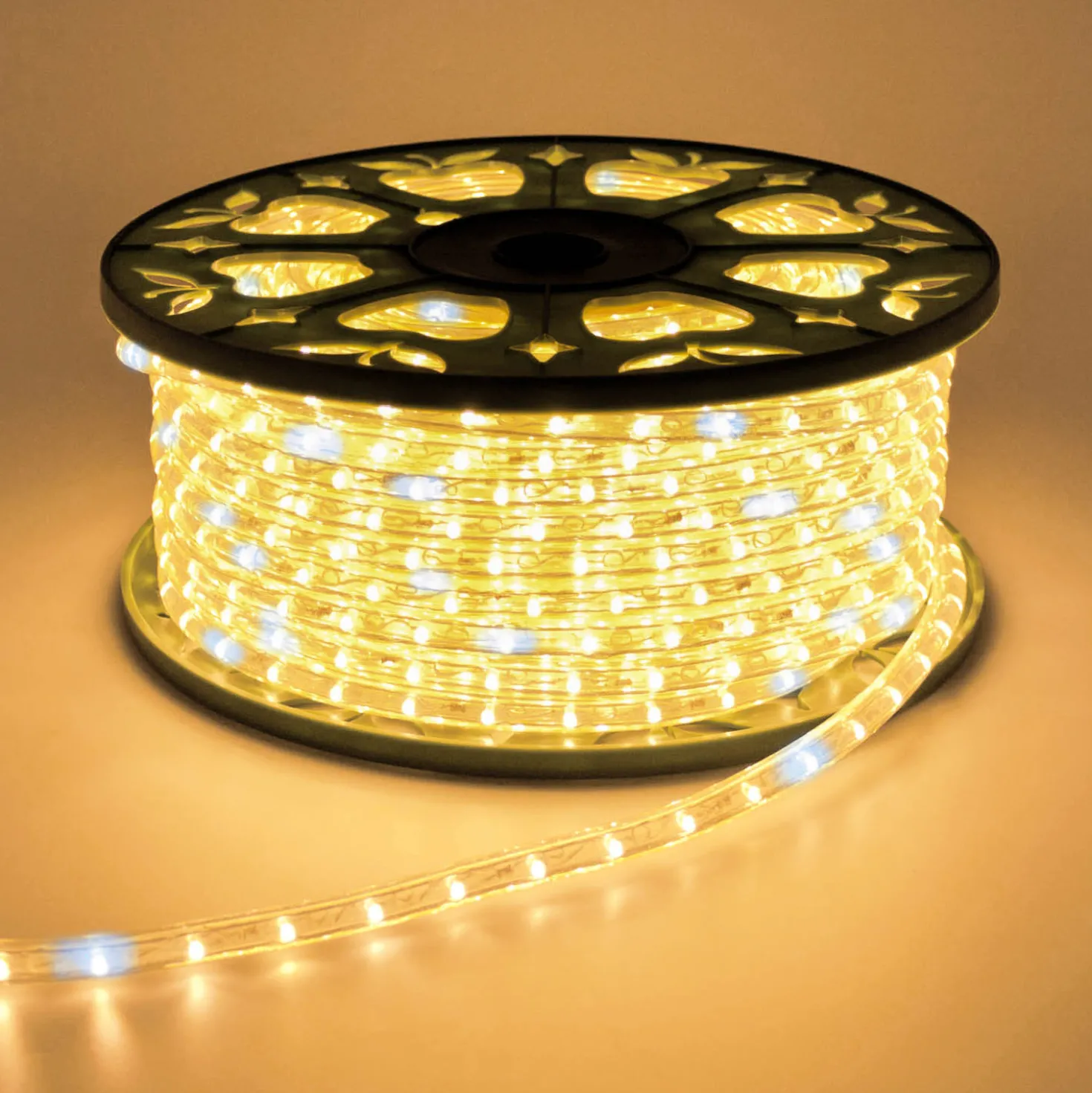 Tubo luminoso, 13 mm, 230 volt, 45 m, led bianco caldo