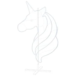Unicorno in tubo effetto neon, led rosa