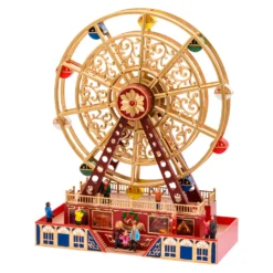 Villaggio Ruota Panoramica rotante, h 48 cm, una melodia nataliza